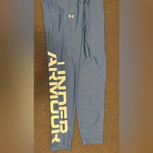 3 leggings set, bundle deal on blue Under Armour leggings size L.